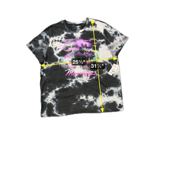 Ford NWT Licensed Mustang Night Scene Tie-Dye T-Shirt Sz 3X - Picture 7 of 9